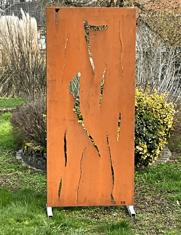 Panneau-brise-vue-en-acier-corten-Motif-dechirures-min