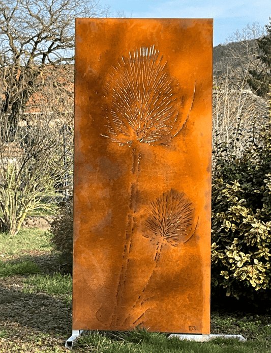 Panneau en Acier Corten Brise Vue - Chardon