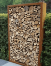 Range Bûche Acier Corten - Abri Bûche Extérieur