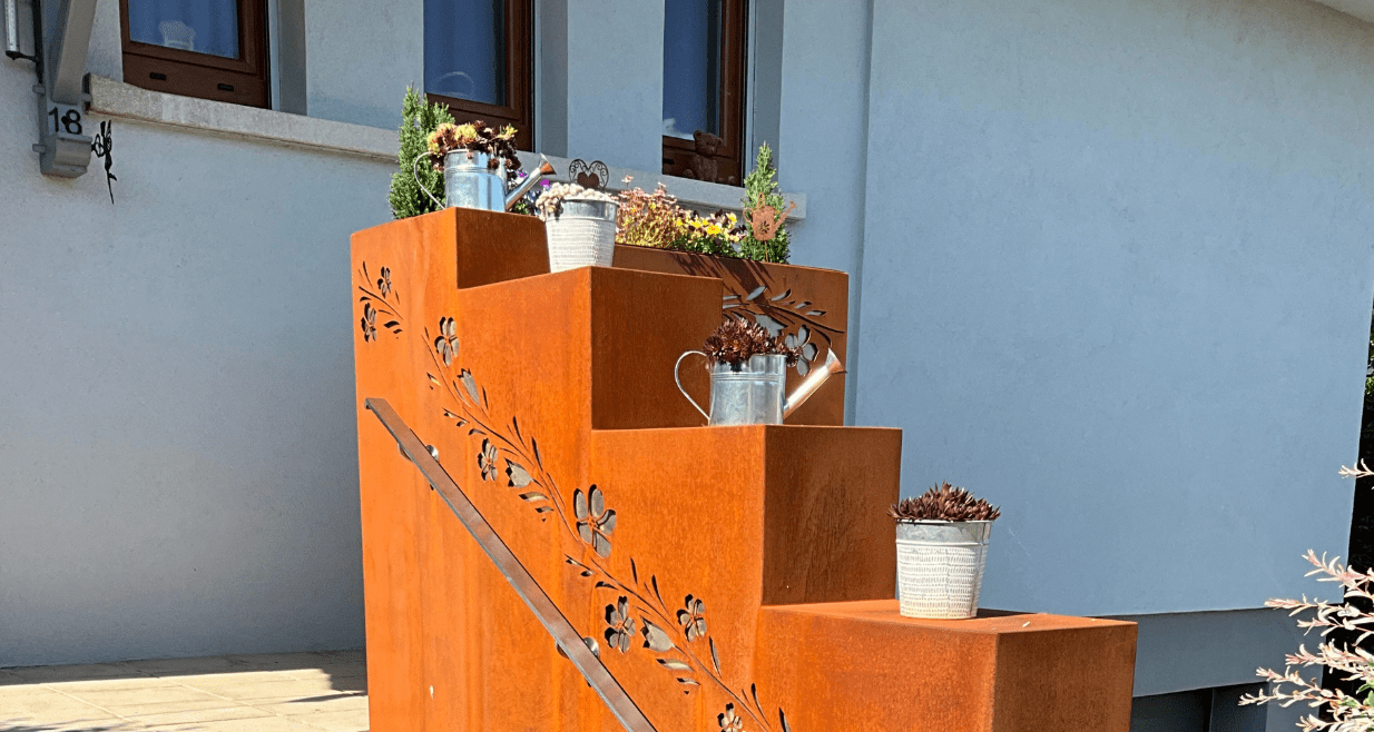 sur mesure en acier corten tendance