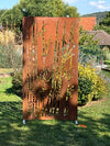 Panneau Brise-Vue en Acier Corten – Motif Bambou