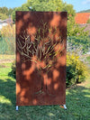 Panneau Brise-Vue en Acier Corten – Motif Arbre