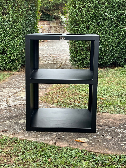 Meuble brasero corten laqué