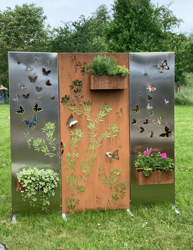 Panneau-Acier-Corten-Jardin-Motif-Floral-min