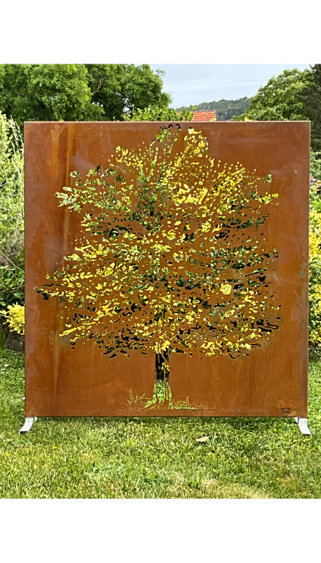 Panneau brise-vue Corten “Arbre de Vie” – sur mesure